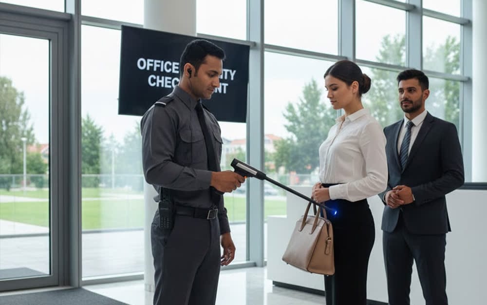 Hand Held Metal Detector for Office Security