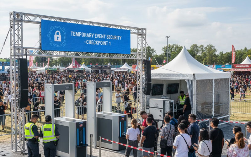 Temporary Checkpoint Security Solutions