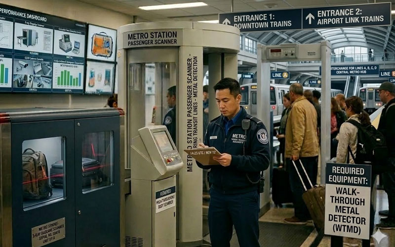 Security Equipment for Metro Stations